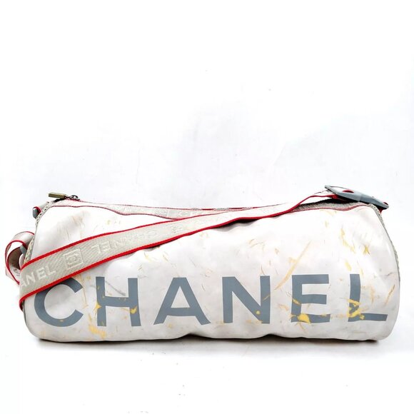 Chanel Shoulder Bag Gray Vinyl 4708254 - Picture 1 of 9